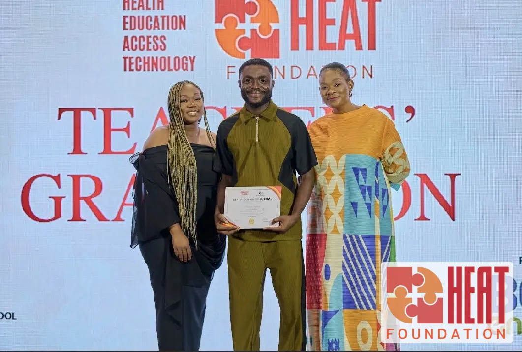 Celebrating completion of the program at the HEAT Teacher Training Program graduation