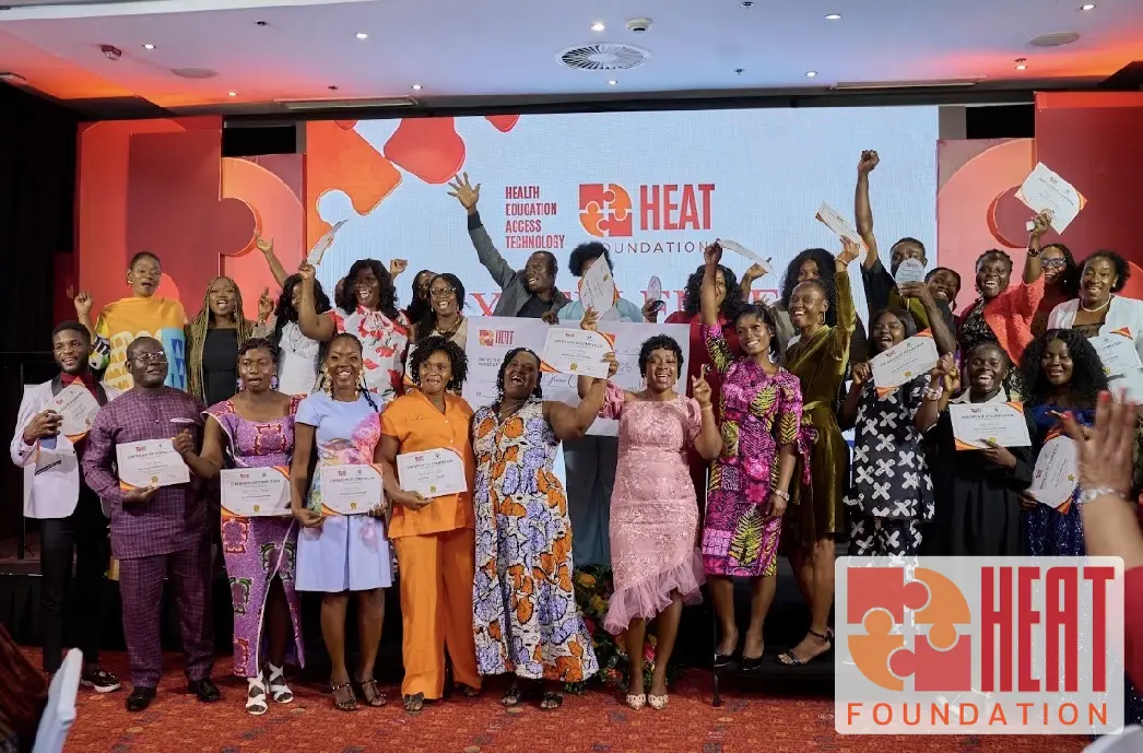 The graduating cohort together at the HEAT Teacher Training Program graduation