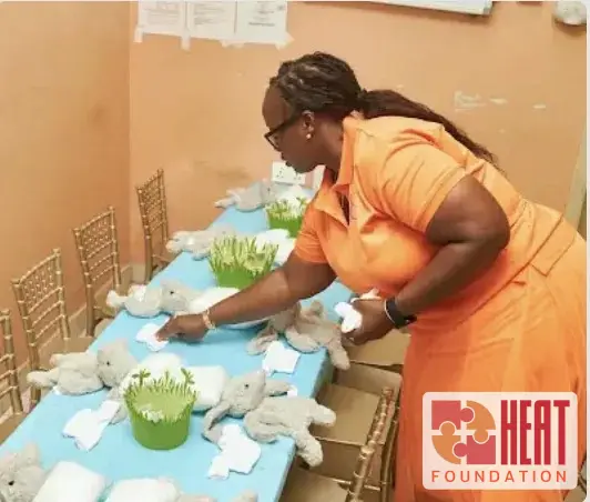 Hospital buddy bunnies prepared for children
