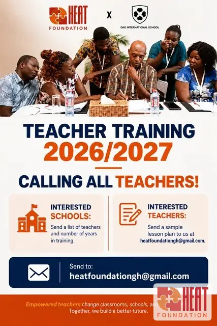 HEAT Foundation 2026/27 Teacher Training Program invitation