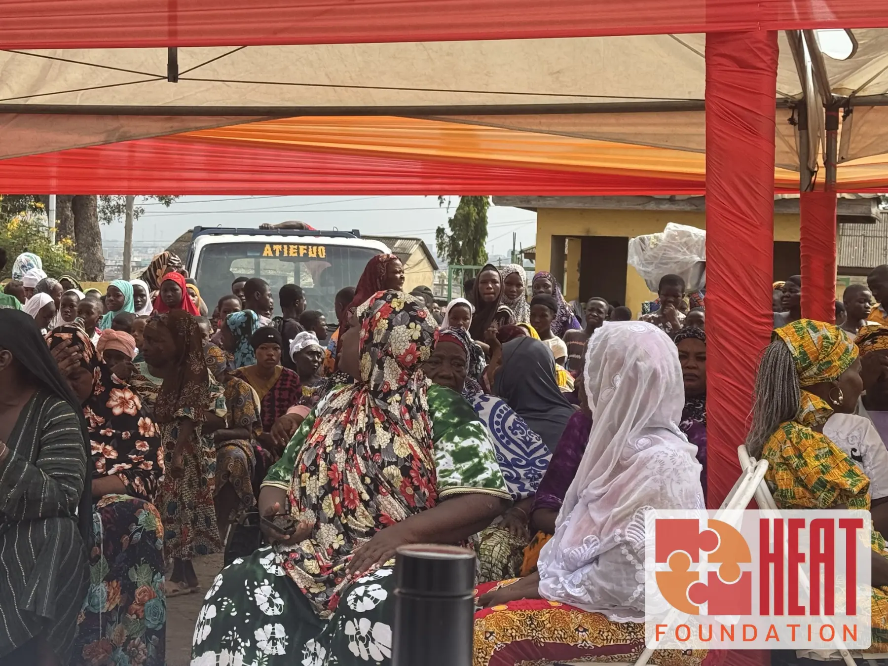 Food hampers distributed at the community event